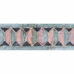 Visconte Pleat Border Red