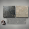 Stone look tile exampes.