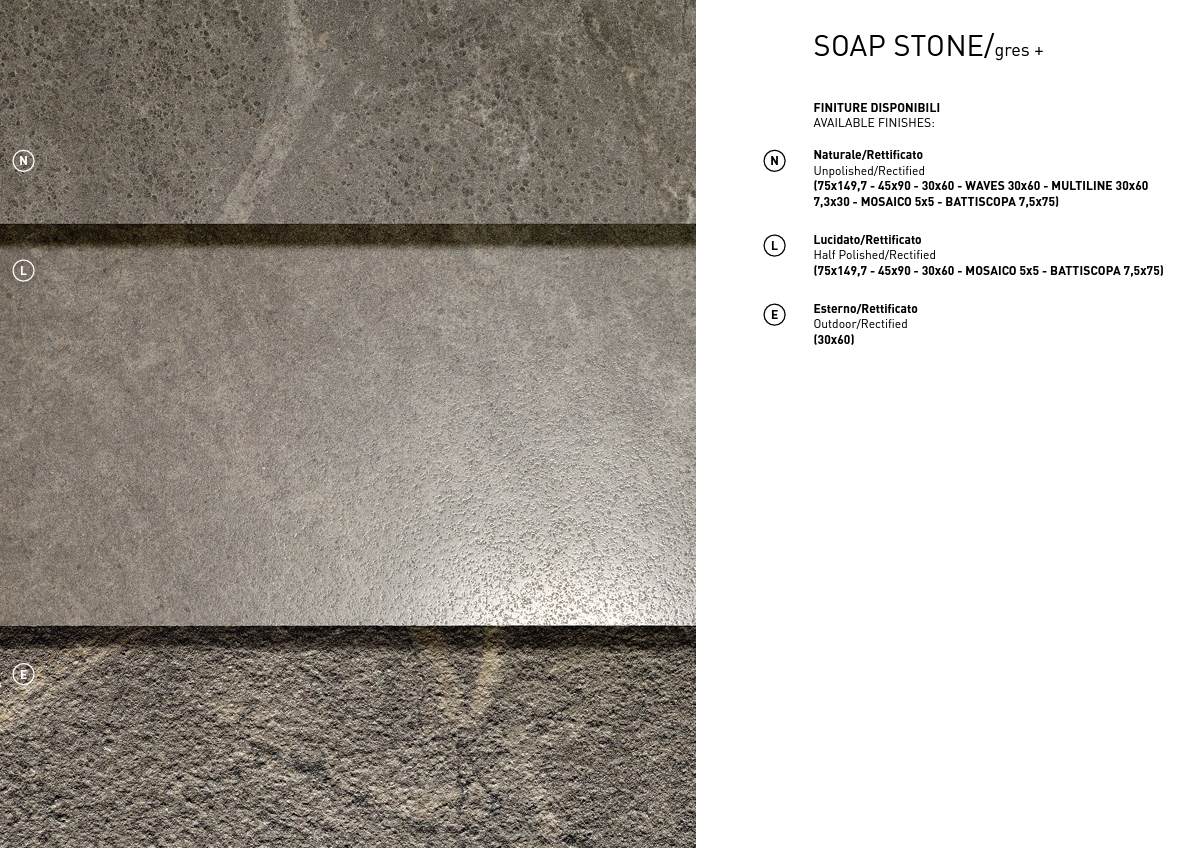 SOAP STONE GREIGE 45X90 RECTIFIED - COEM 0SO492R
