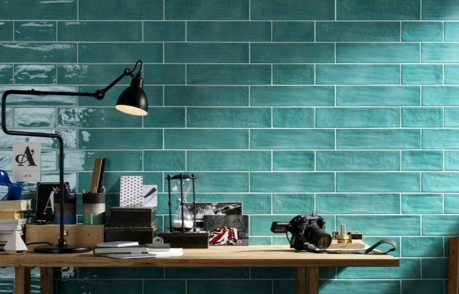 Turquoise tile from Joyful by Tonalite